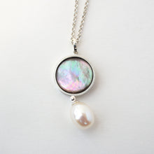 Load image into Gallery viewer, Mother of Pearl Drop Pendant