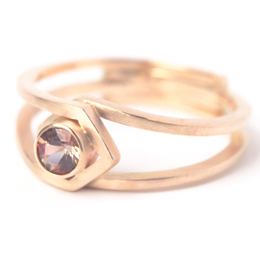 Andalusite Gold Ring