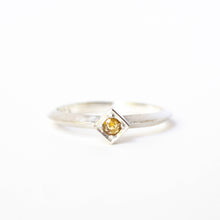Load image into Gallery viewer, Citrine Cube Ring
