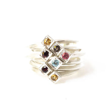 Load image into Gallery viewer, Pink Topaz Cube Ring