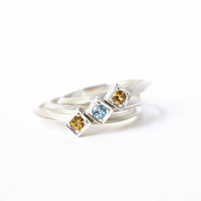 Load image into Gallery viewer, Citrine Cube Ring