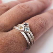 Load image into Gallery viewer, Citrine Cube Ring