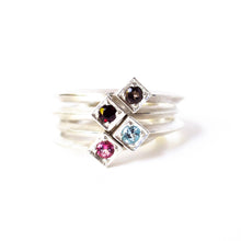 Load image into Gallery viewer, Pink Topaz Cube Ring
