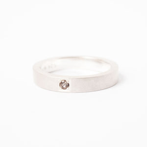 Smoky Quartz Pavé Ring