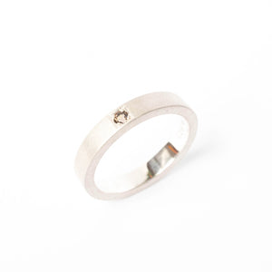 Smoky Quartz Pavé Ring